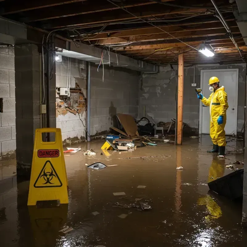 Flooded Basement Electrical Hazard in Ruidoso, NM Property